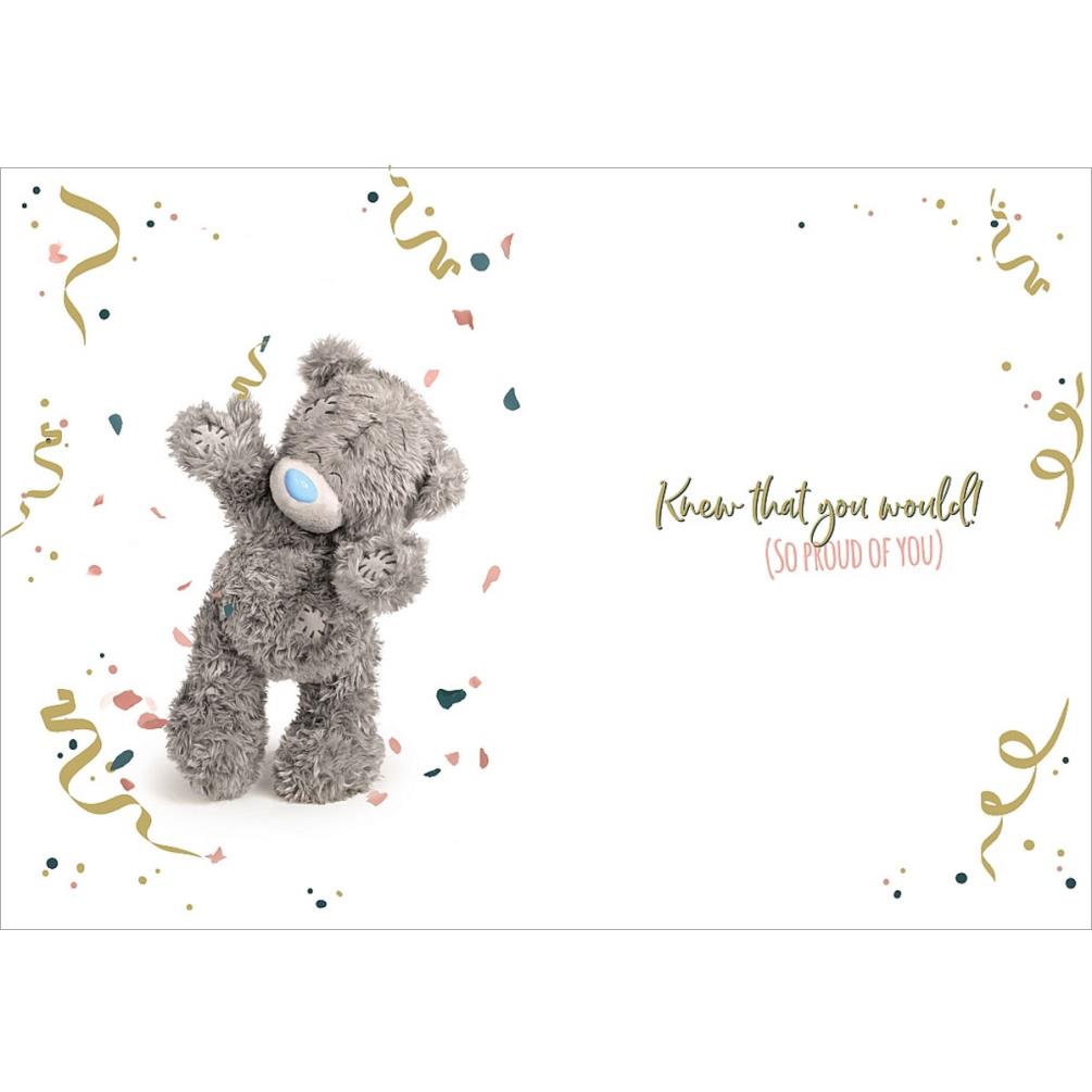 Congratulations You Passed Photo Finish Me to You Bear Card Extra Image 1